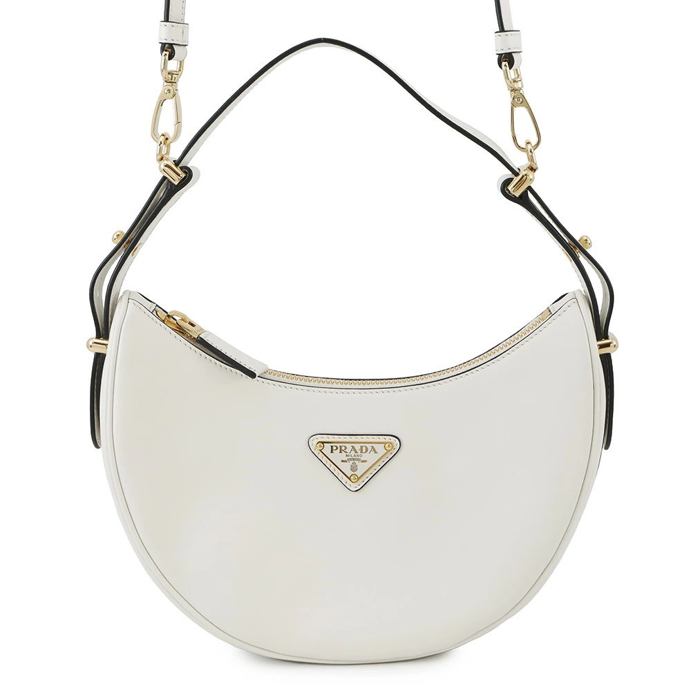 Prada Shoulder Bag Arche Leather White